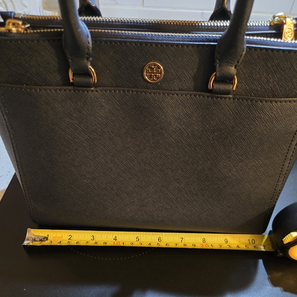 Tory Burch Navy Blue Satchel - Picture 14 of 16